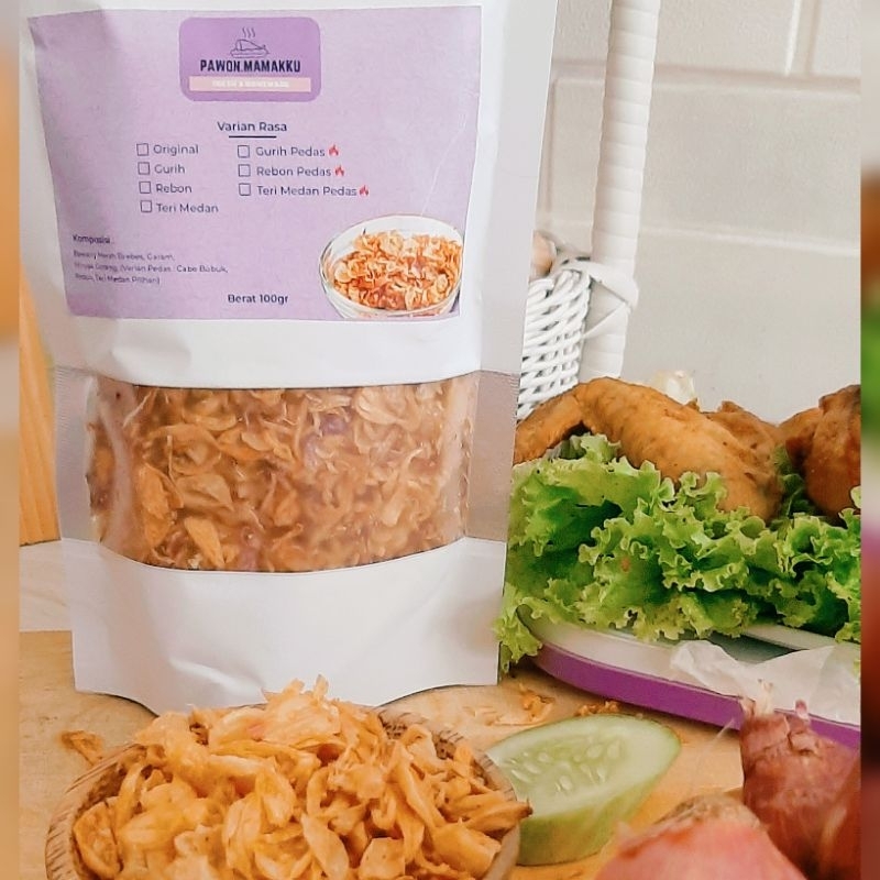 

Bawang Goreng ori tanpa campuran tepung dan kulit bawang goreng enak bawang goreng asli kemasan 100 g