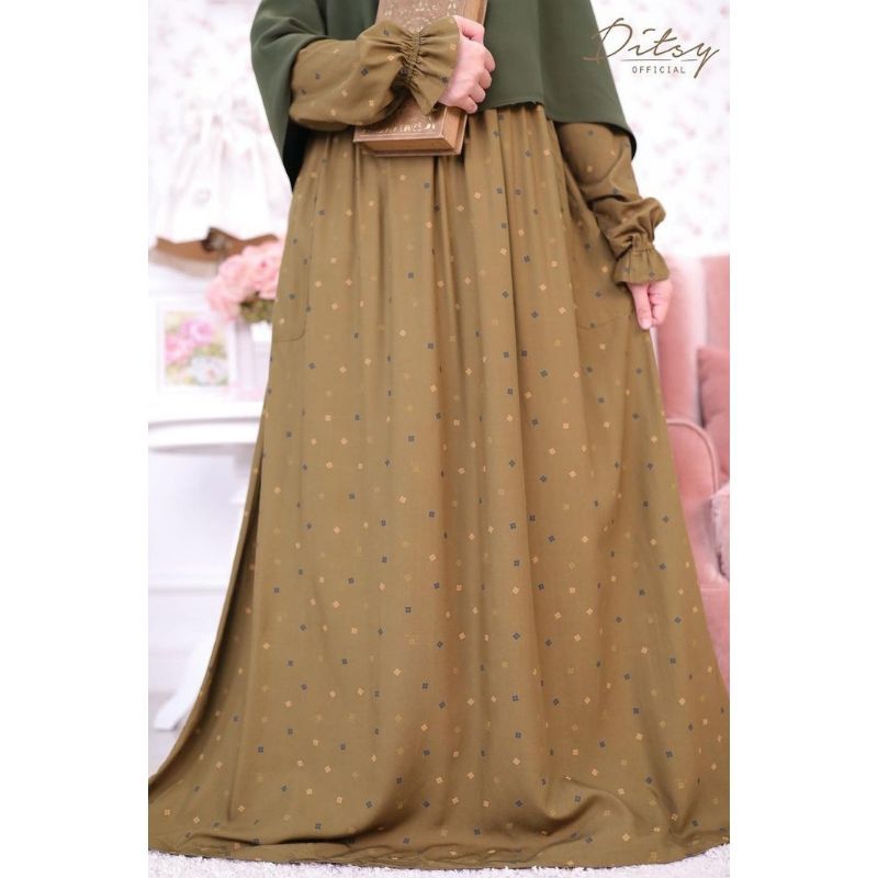 Evra Olive - Ditsy - Size XL