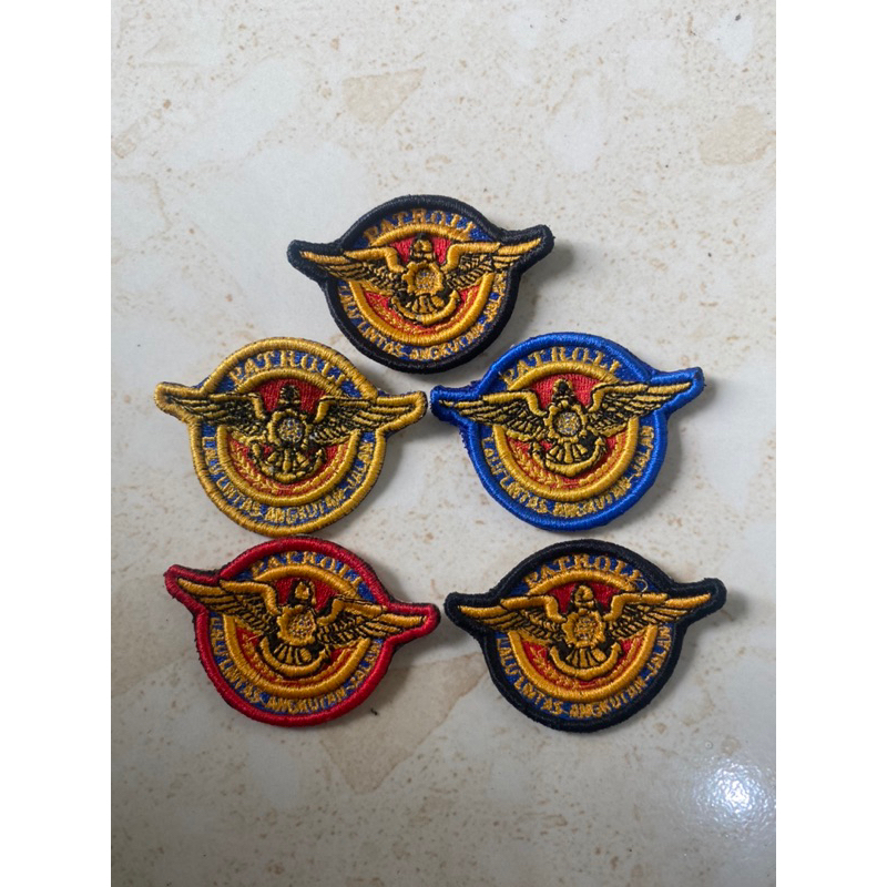 Atribut Dishub pin Patroli Bordir Timbul