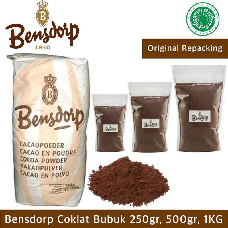 

BENSDORP Cocoa Powder 250gr / 500gr (REPACK) Bendrop Bubuk Coklat Murni