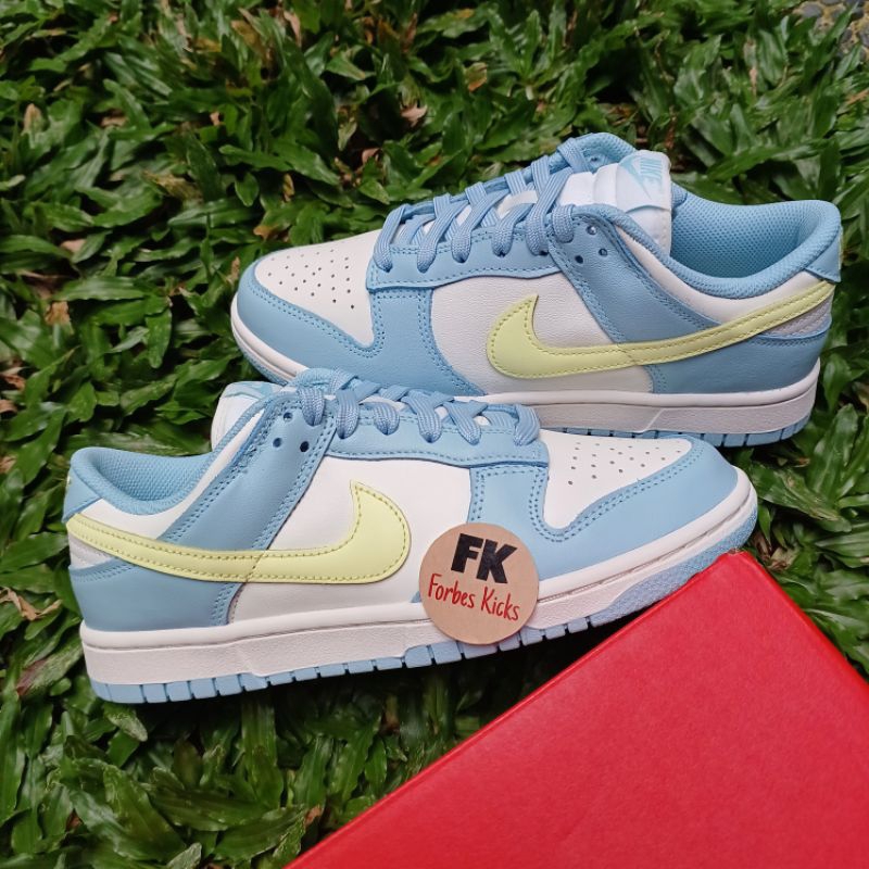 Nike Dunk Low Ocean Bliss Citron Tint (W) || blue yellow