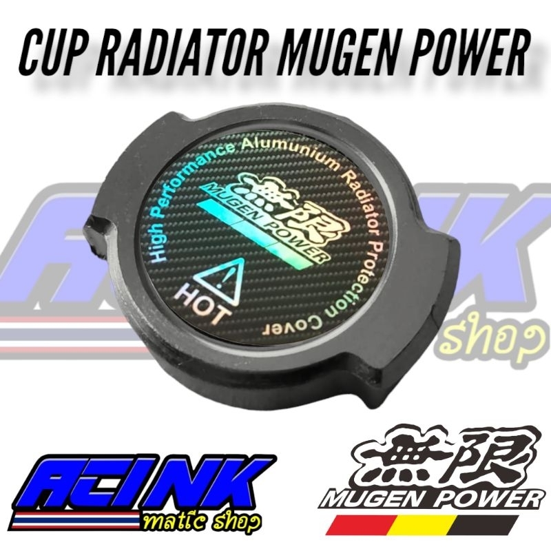 TUTUP CAP RADIATOR MUGEN FULL CNC NMAX AEROX PCX VARIO CBR