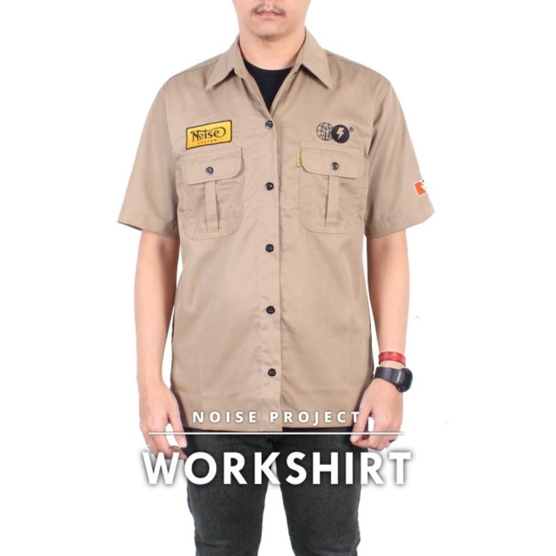 Kemeja Pria Kemeja Tactical Pria Lengan Pendek Distro / Kemeja Kerja Pria Jumbo