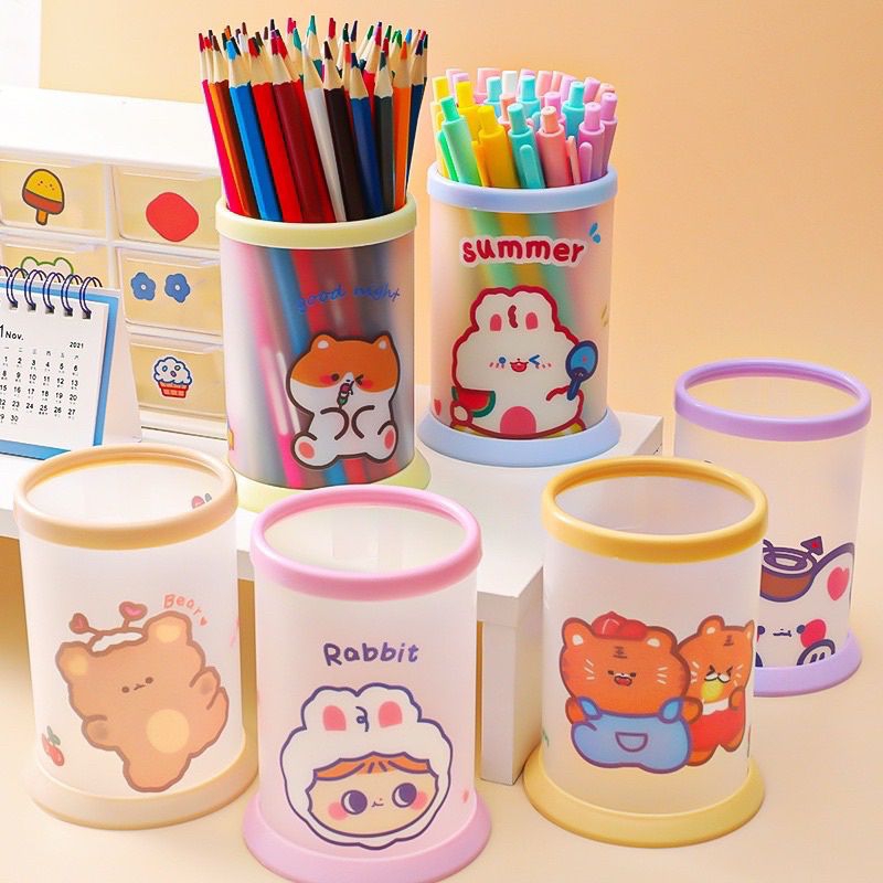 

KIANDAA Tempat pensil tabung cute pen holder lipat kotak pensil meja lucu stationery makassar