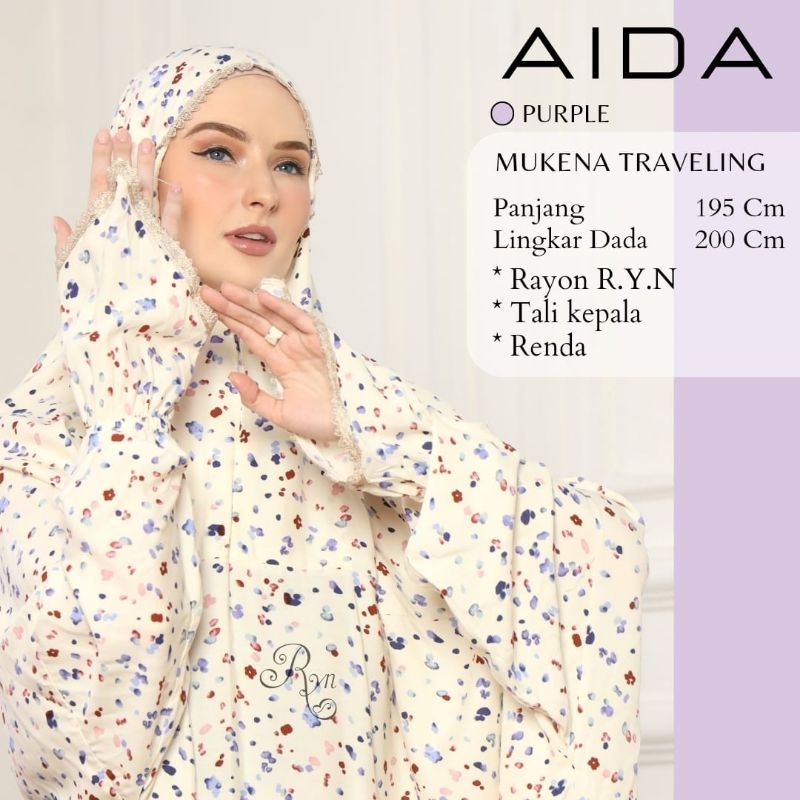 Mukena terusan rayon twill jumbo ori ryn