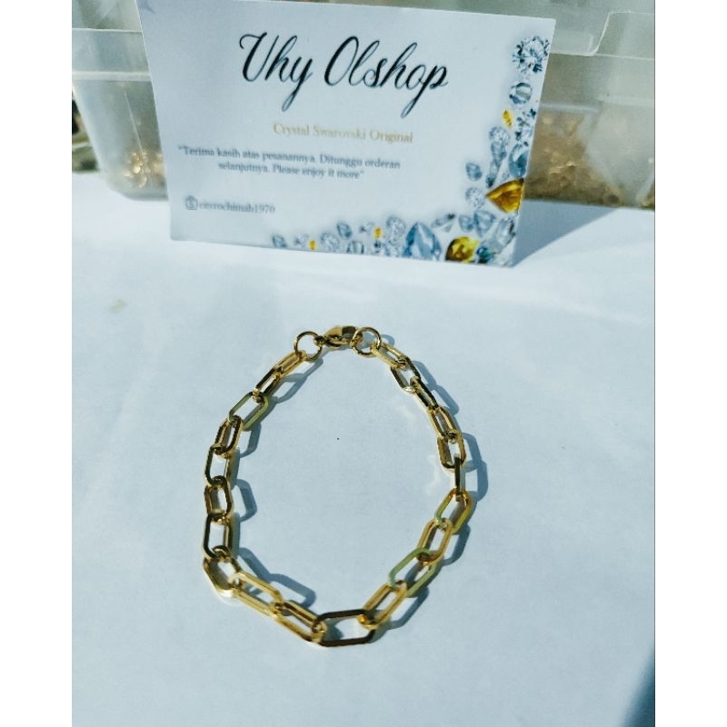 GELANG PENGGANTI EMAS MODEL REALPICT MIRIP EMAS ASLI