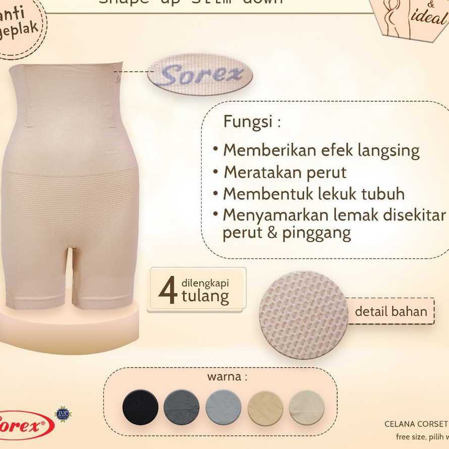 ORI Sorex 13189 Stagen Pelangsing Korset Celana