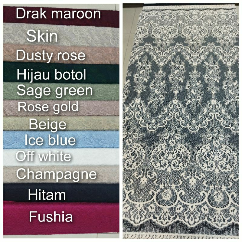 Brokat Lace panel Chantilly D#tgm7900