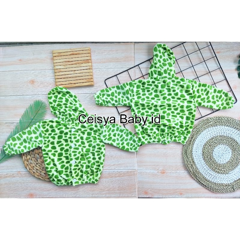 Jaket Bayi Jaket beludru bayi 0-12 Bulan motif sapi lucu