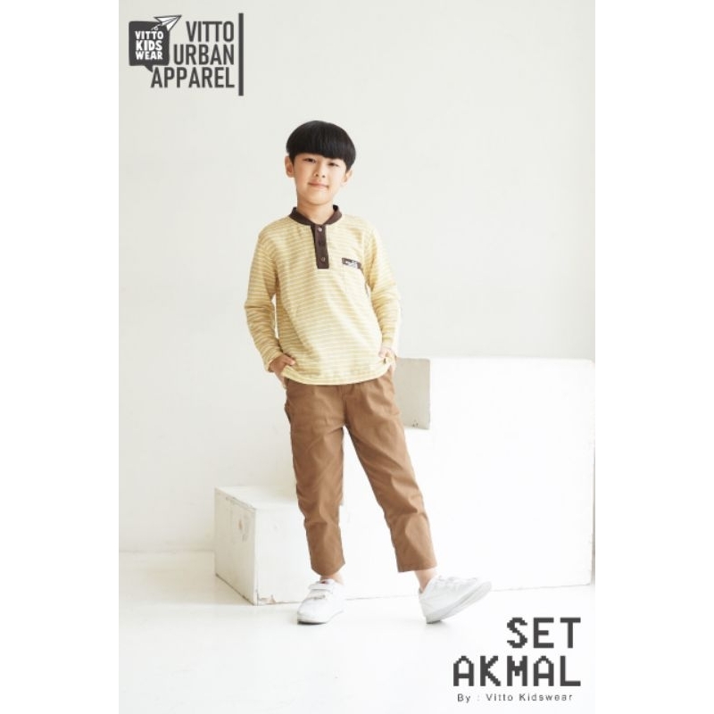 Ready ‼️ Setelan Anak Cowok Keren Akmal by Vitto Kidsware