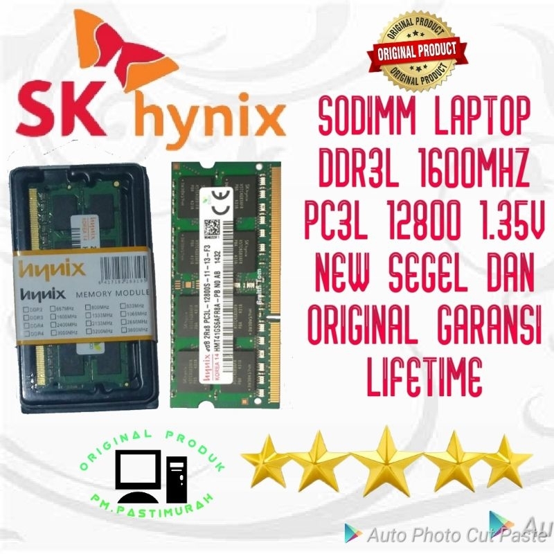 RAM SODIMM DDR3L DDR4 2GB 4GB 8GB 16GB 1600MHZ 2400MHZ 2666MHZ 3200MHZ ORIGINAL SK HYNIX