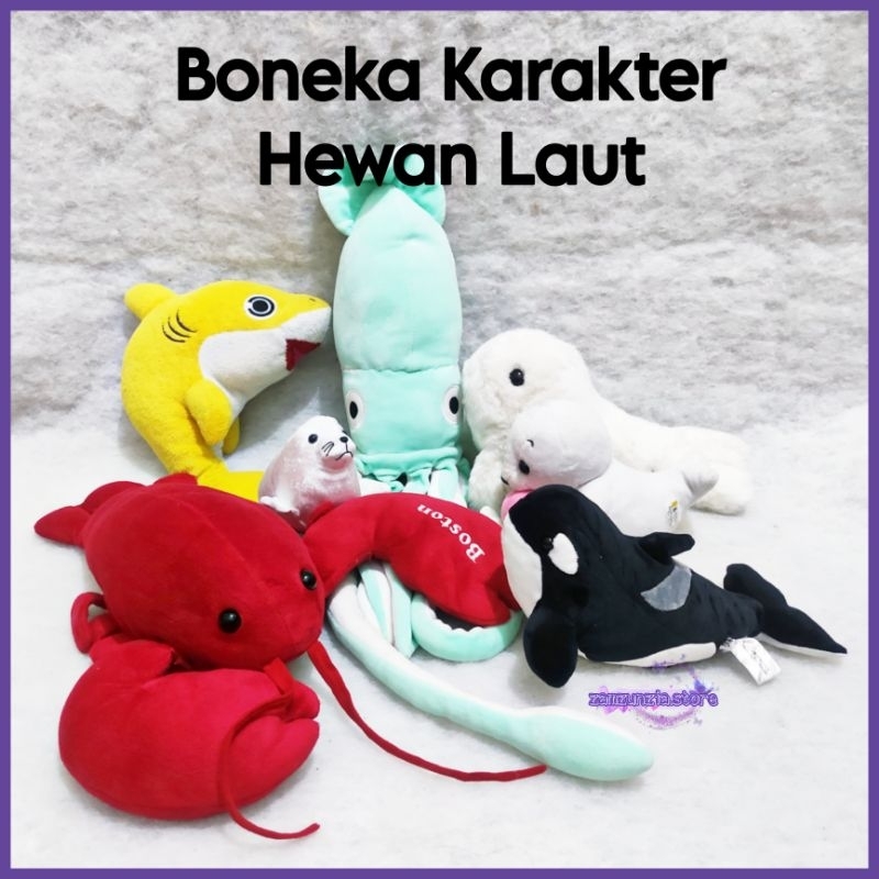 BONEKA KARAKTER HEWAN LAUT