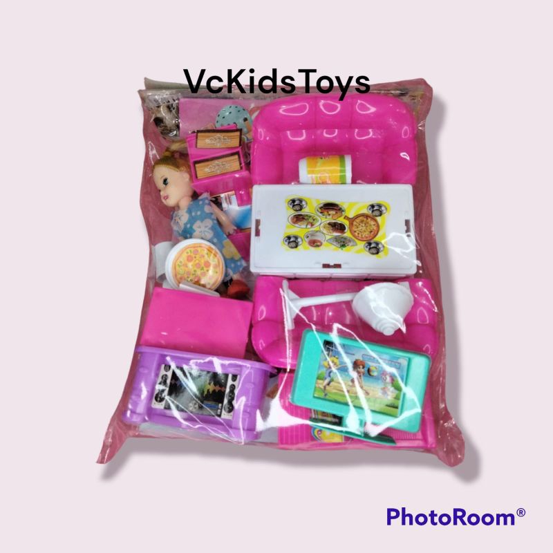 Mainan Anak Barbie / Kuda Pony Furniture