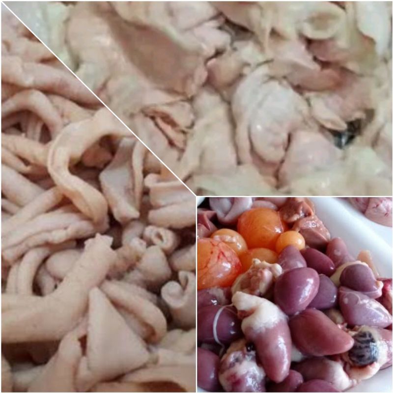 uritan ayam ,usus ayam , kulit ayam 500 grm