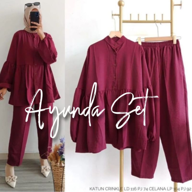 AYUNDA SETELAN BAJU WANITA TERBARU