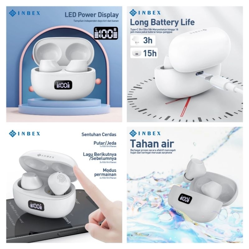 INBEX JS102 TWS Gaming Bluetooth Wireless Earphone Headset