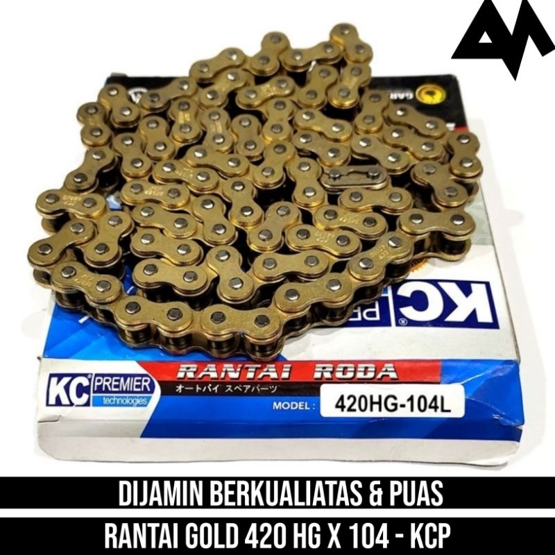 Rantai Rante Gold 420H 104 Grand Supra X Karisma Revo Absolute Blade Fi Lama Fit New Karbu Injeksi O