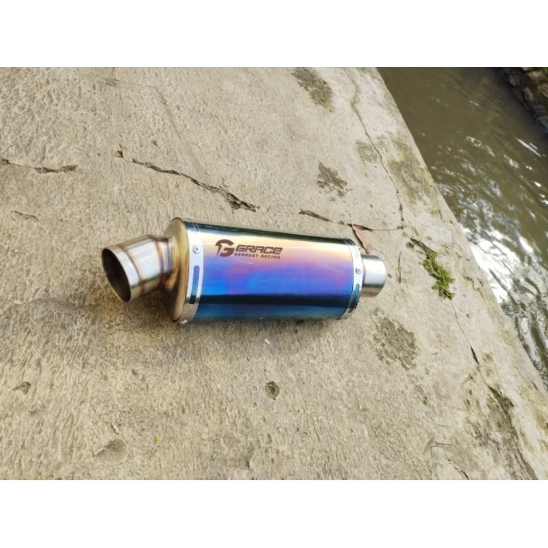 knalpot original grace type trioval rdm hb short silincer only