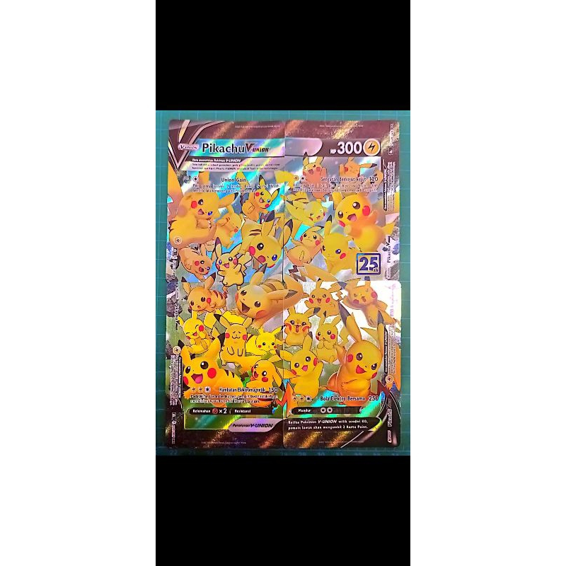 KARTU POKEMON PIKACHU ANNIVERSARY 25 TH