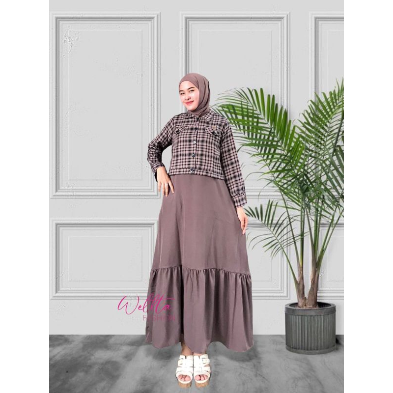 ONE SET LEXY BLAZER CROP TOP ORIGINAL BY WELTA FASHION/blazer cop/COD/GAMIS ITYCREP/GAMIS ONE SET/GAMIS BLEZER KOTAK/GAMIS INNER TANPA LENGAN HITAM