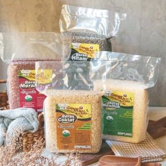 

Promo beras putih/merah organik 1kg vakum pecah kulit mama kamu