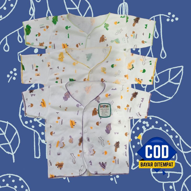 6 pis baju bayi tanggan pendek tc dabel 0-6