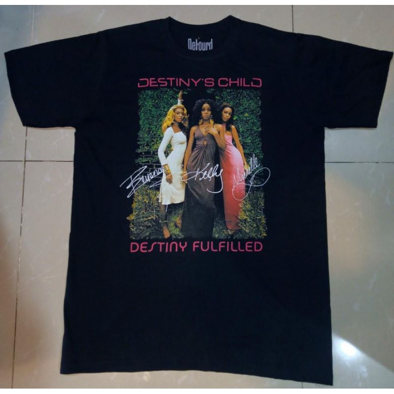 Destiny's Child Destiny Fulfilled Rap Tee/Kaos Musik Destiny's Child Destiny Fulfilled Beyonce Unise