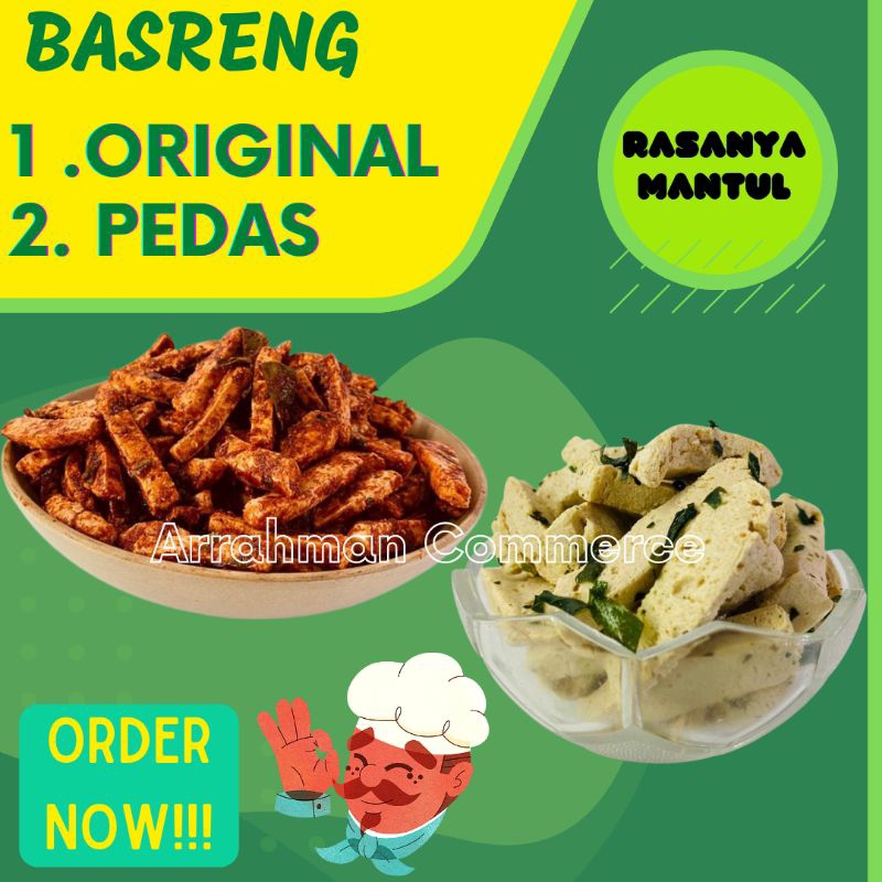 

BASRENG DAUN JERUK ORIGINAL DAN PEDAS isi 100 gram