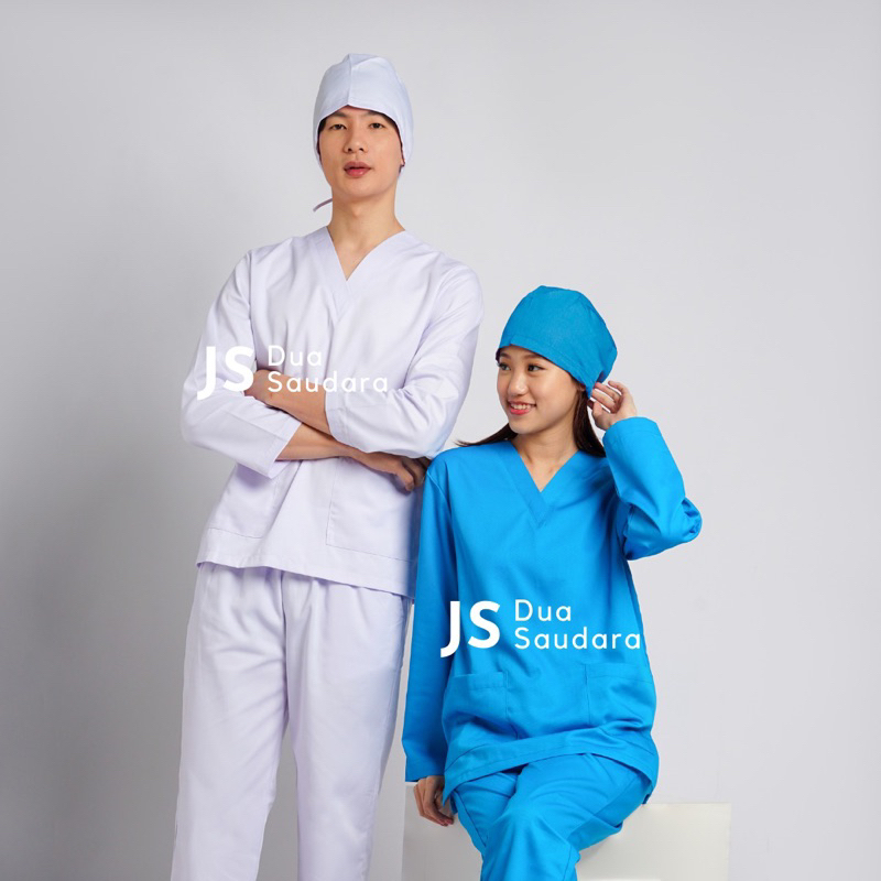 (NEW COLOR) BAJU OK / BAJU JAGA/ SERAGAM PERAWAT/ BAJU JAMAL/ MEDICAL SCRUBS/ BAJU OK LENGAN PANJANG