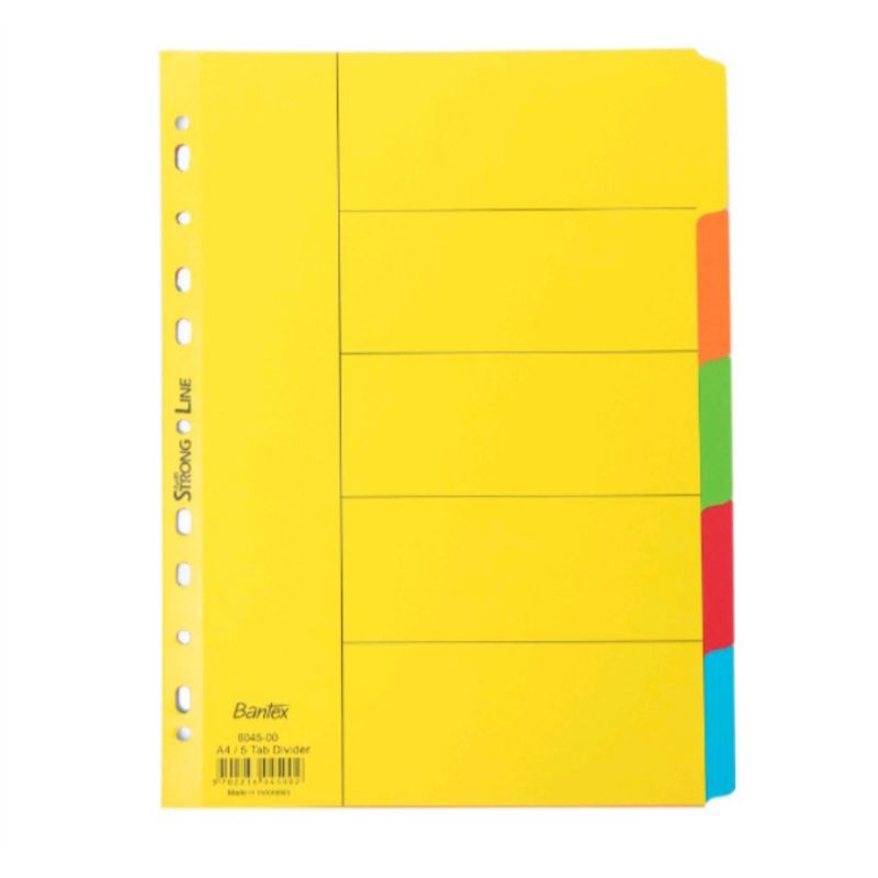 

Bantex Cardboard Divider and Indexes A4 (5 pages) 6045 00