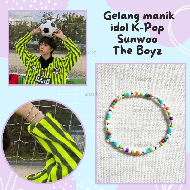 Gelang idol korea / Kpop idol bracelet / Gelang manik idol Korea / Gelang Tangan / Beads Bracelet / 