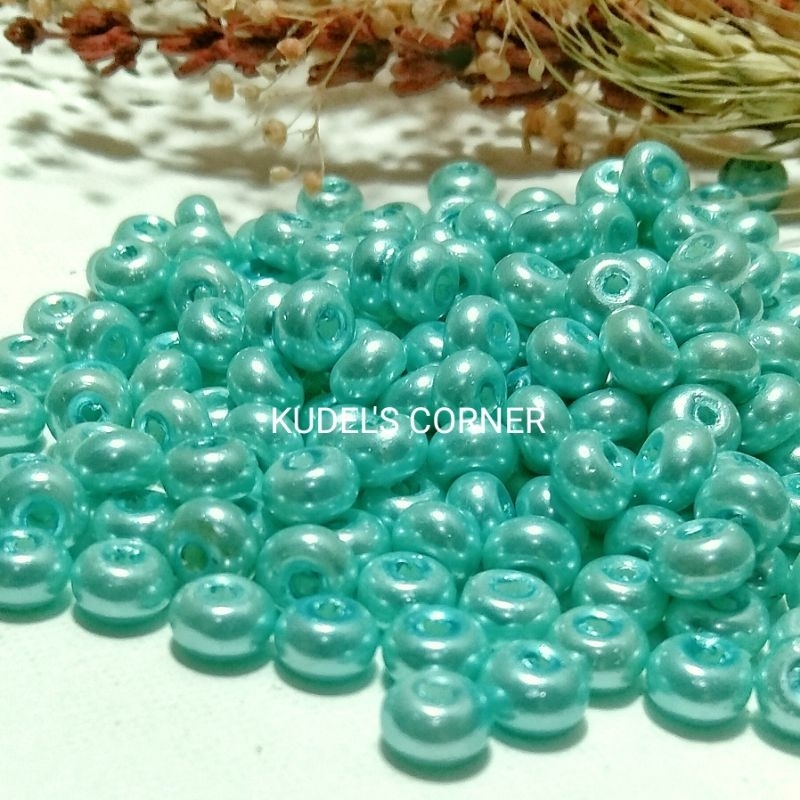 40pcs mutiara jagung 6mm/ mutsin/ mutiara berat