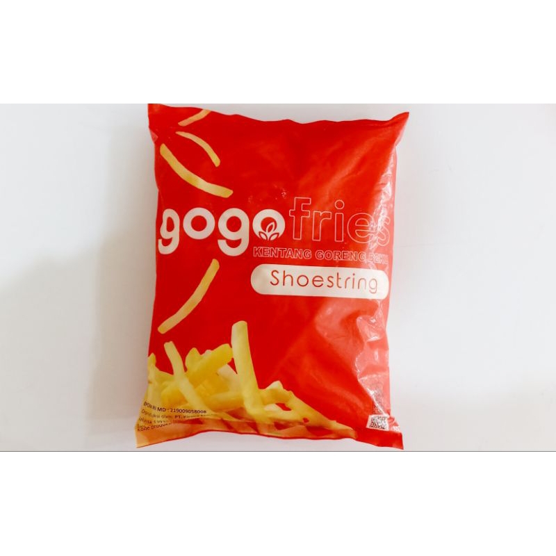 

Gogo Fried shoestring 1kg kentang goreng beku