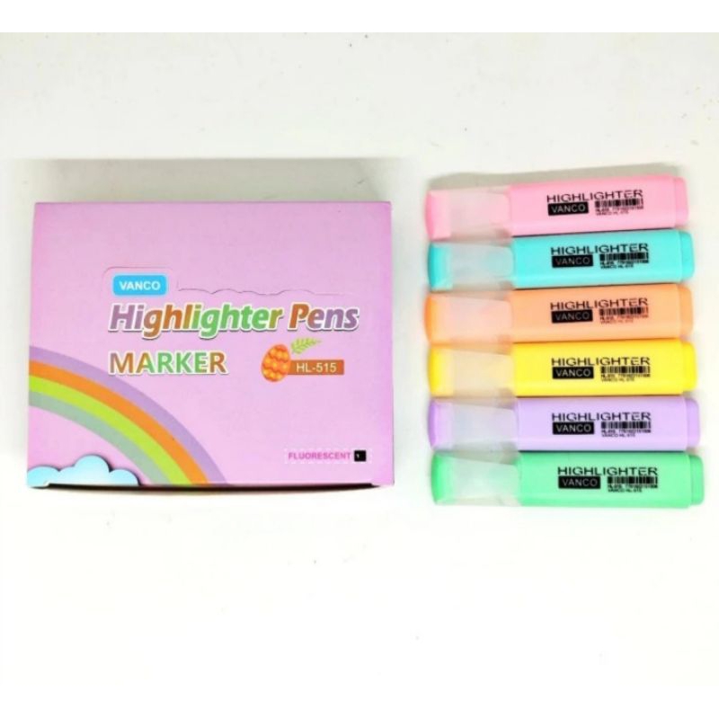Highlighter VANCO HL-515 ( warna pastel)