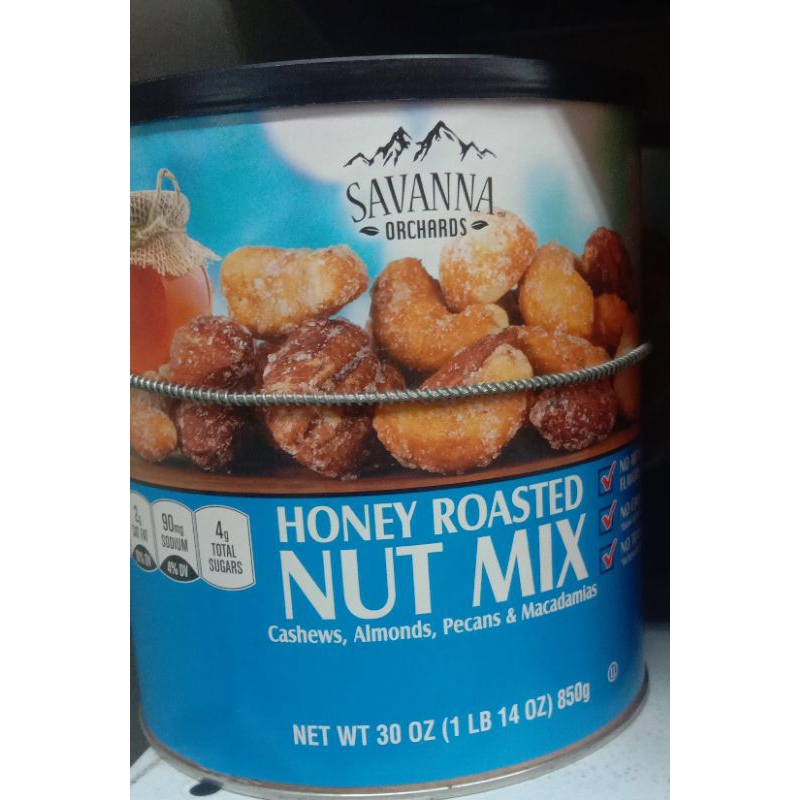 

savanna honey roasted nut mix 850gr cashew, almond,pecans&macadamias