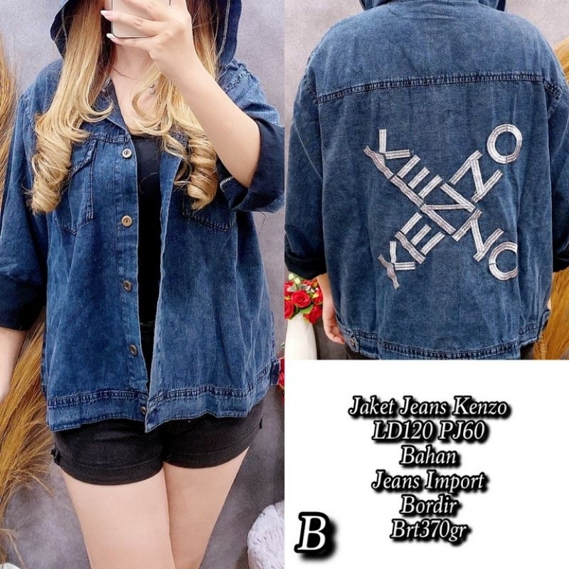 Jaket JeansHoodie KenzoImport