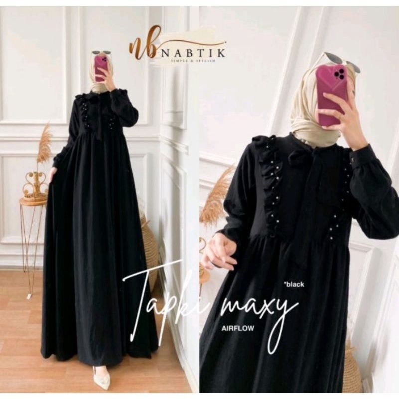 GAMIS TAPKI CRINKKE AIRFLOW #dress terbaru