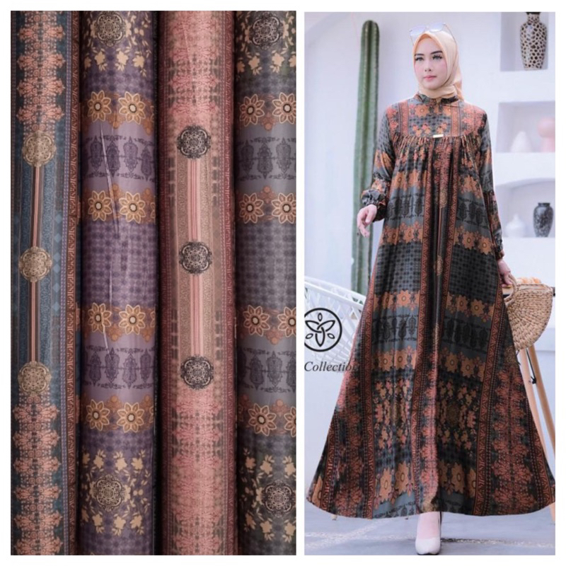 Bahan Kain ZARAsilk Teressa / kain silk meteran / bahan gamis seragam mukena / diorsilka maxmara