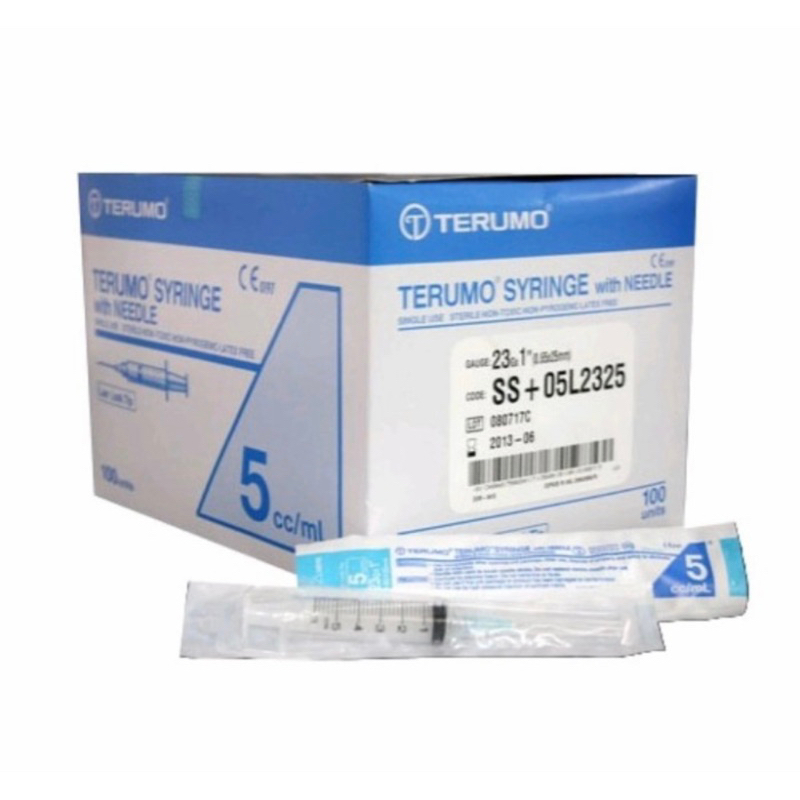 Terumo syringe with needle per pcs ( jarum suntik spuit terumo )