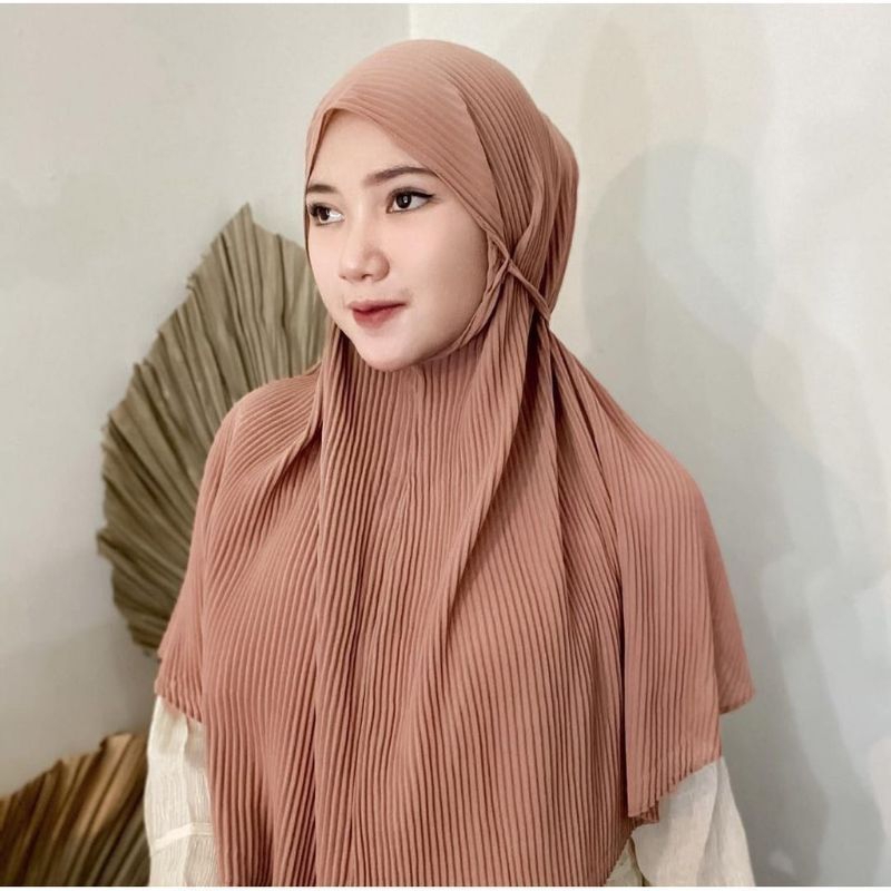 HIJAB INSTAN PLISKET TALI/HIJAB BERGO MARYAM PLISKET/HIJAB DEWASA