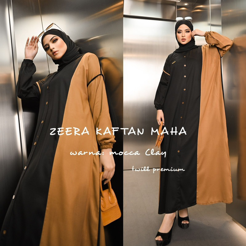 Daster Arab Zeera MAHA Kaftan Rayon Twill Premium Big Size