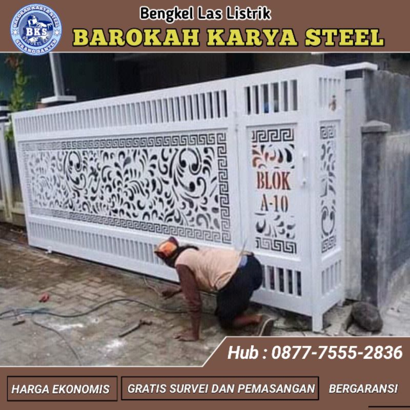 PAGAR CUTTING LASER | Pagar Motif Batik | Pintu Pagar  Cutting Laser