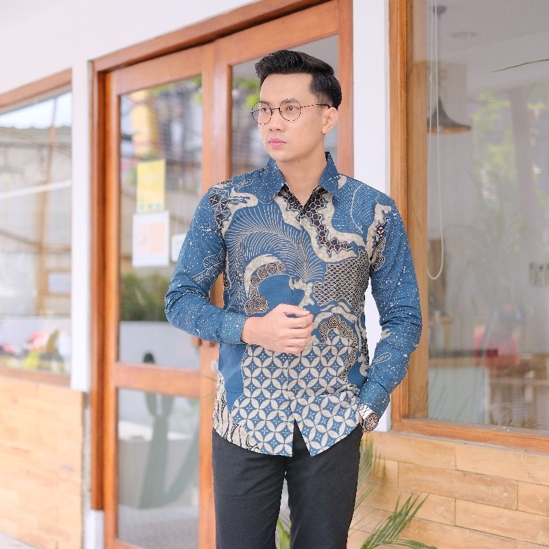 BATIK KERTOJOYO EKSKLUSIF PREMIUM TERBARU SLIMFIT LENGAN PANJANG BISA REQ UKURAN JUMBO DAN ANAK