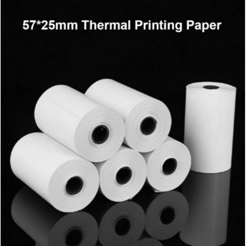 

Kertas struk kasir printer thermal 58/57x25mm paket 10 pcs