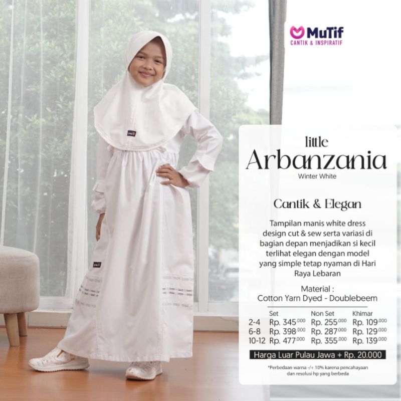 LITTLE MUTIF ARBANZANIA || GAMIS ANAK MUTIF