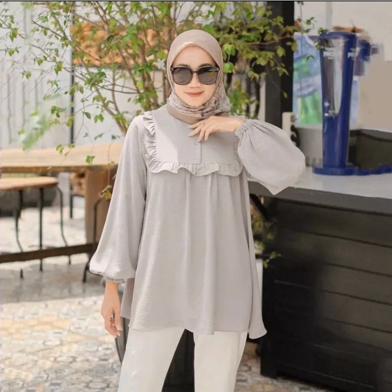 MORENA BLOUSE CRINKLE FULL KANCING