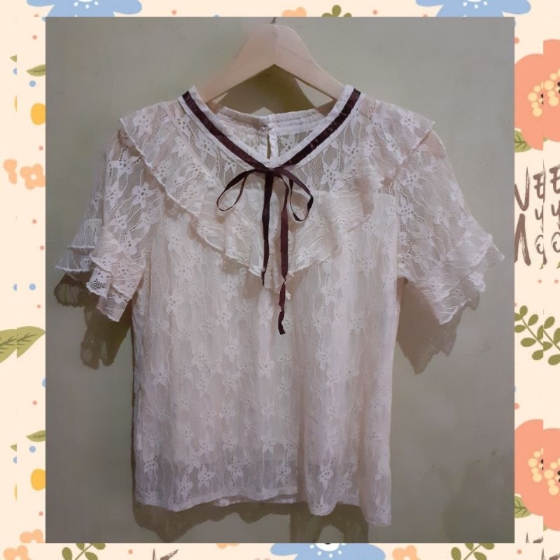 OBRAL ATASAN/BLOUSE BRUKAT  bisa COD sale