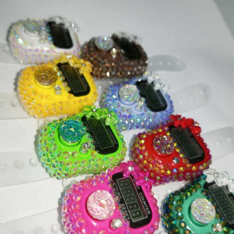 TASBIH DIGITAL SWAROVSKI PREMIUM BUNGA