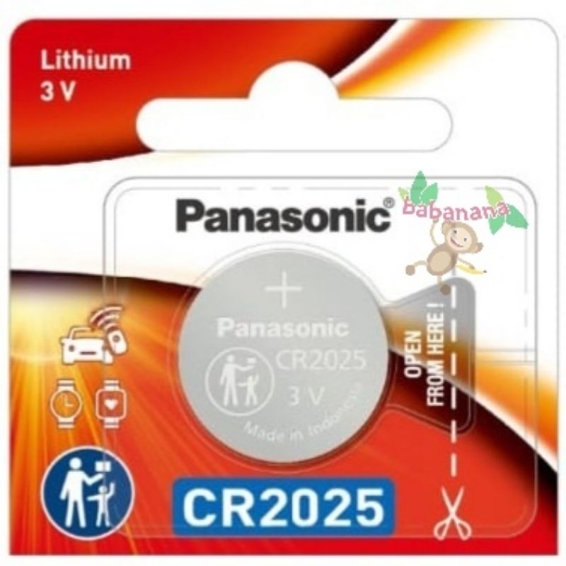 Baterai kancing Panasonic cmos CR2025 CR-2025 CR 2025 Baterry batere