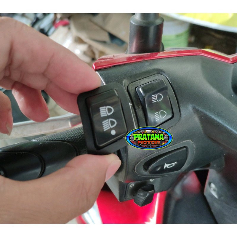 PROMO Saklar 3 Mode High Low On/Off Saklar Beam Honda Saklar Dim Honda 3 Mode Bisa Semua Honda Matic Bebek